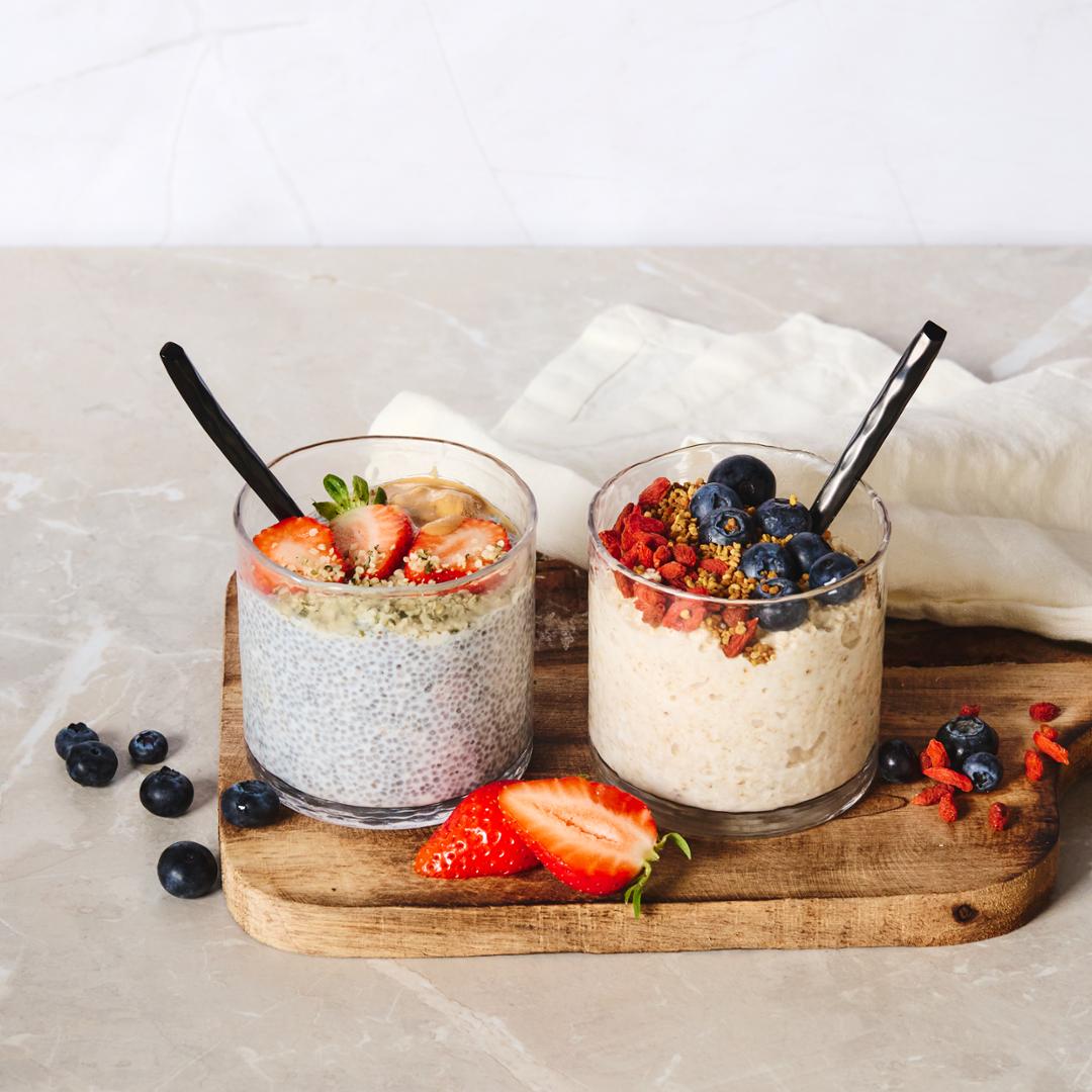 Image of Supernature recipe bowl and pudding.